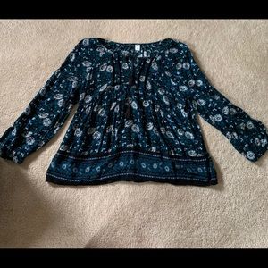 blue old navy blouse